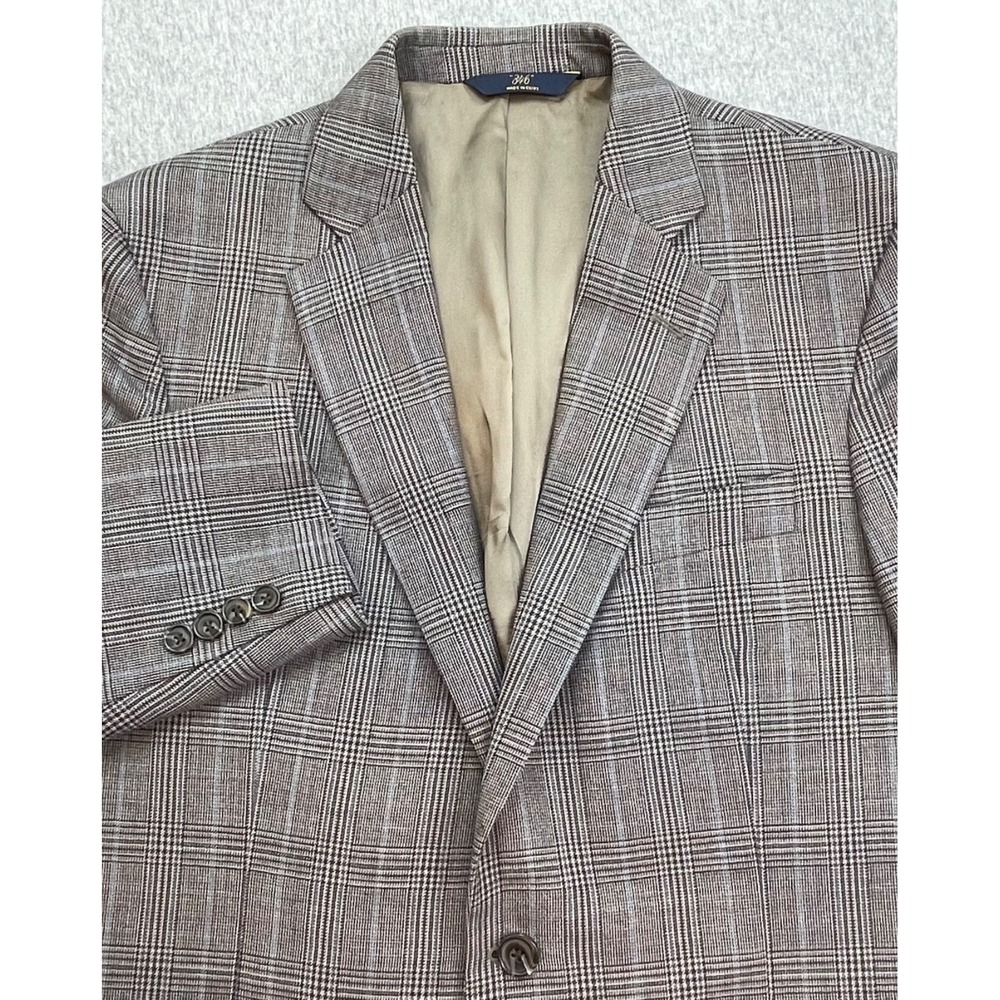 Brooks Brothers Blazer Men 40R Plaid 100% Wool 2-Button Single Breast Fitzgerald